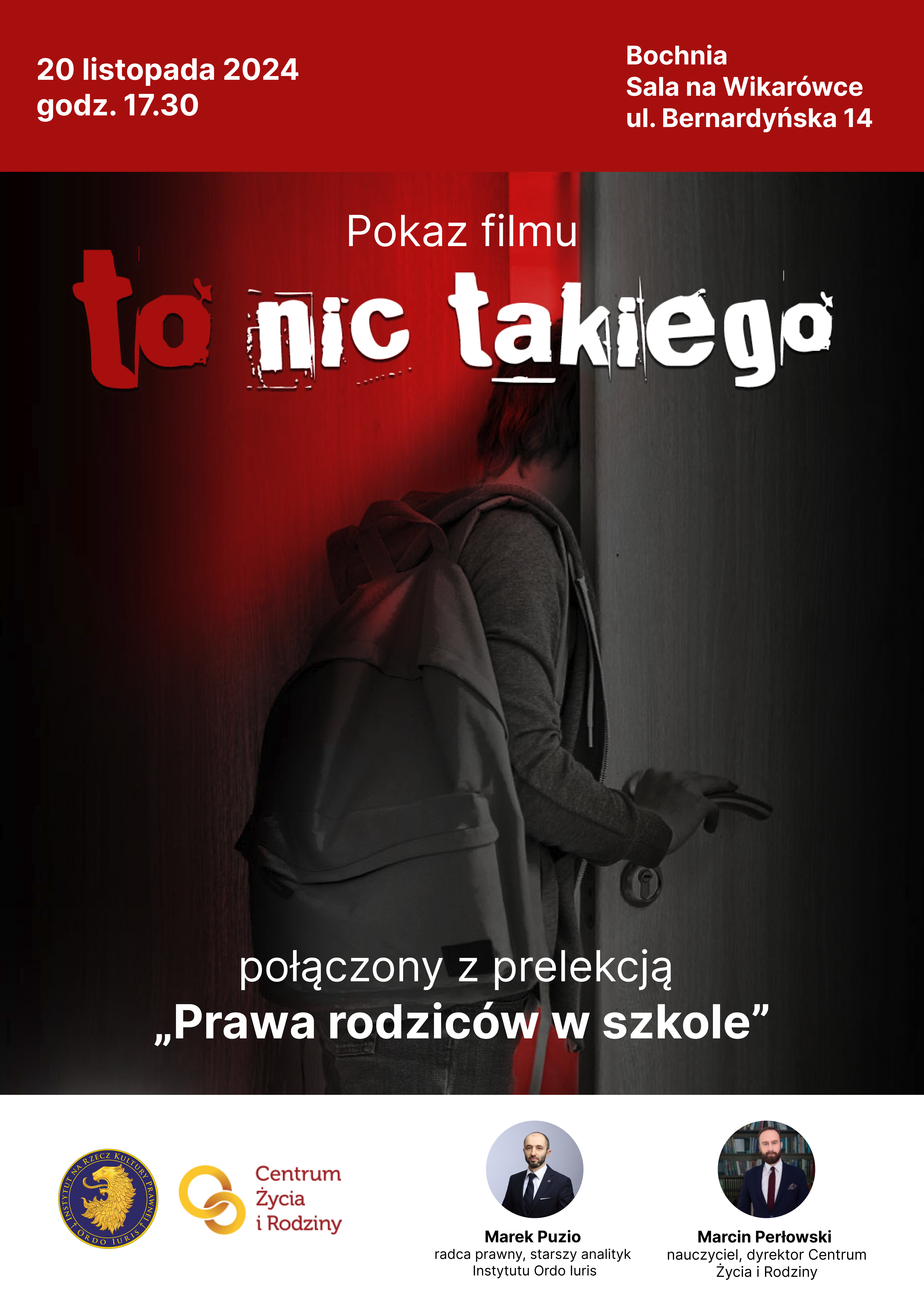 Prawa rodziców w szkole – spotkanie z pokazem filmu w Bochni