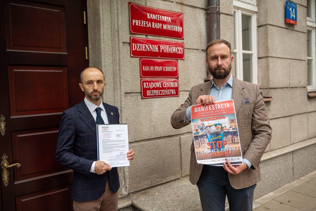 Konferencja prasowa przy MEN