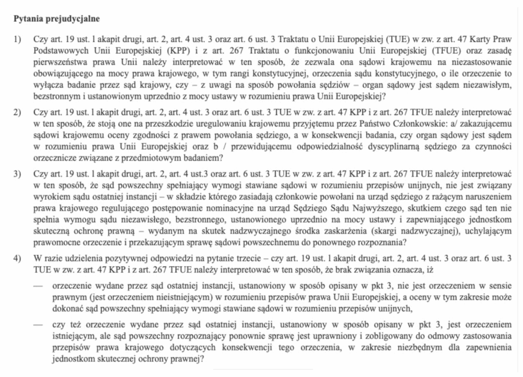 Pytanie prejudycjalne