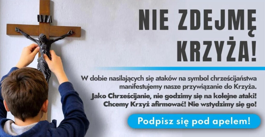 "Nie zdejmę krzyża"